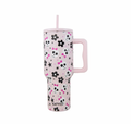 Skull Flower Bow 38oz Tumbler