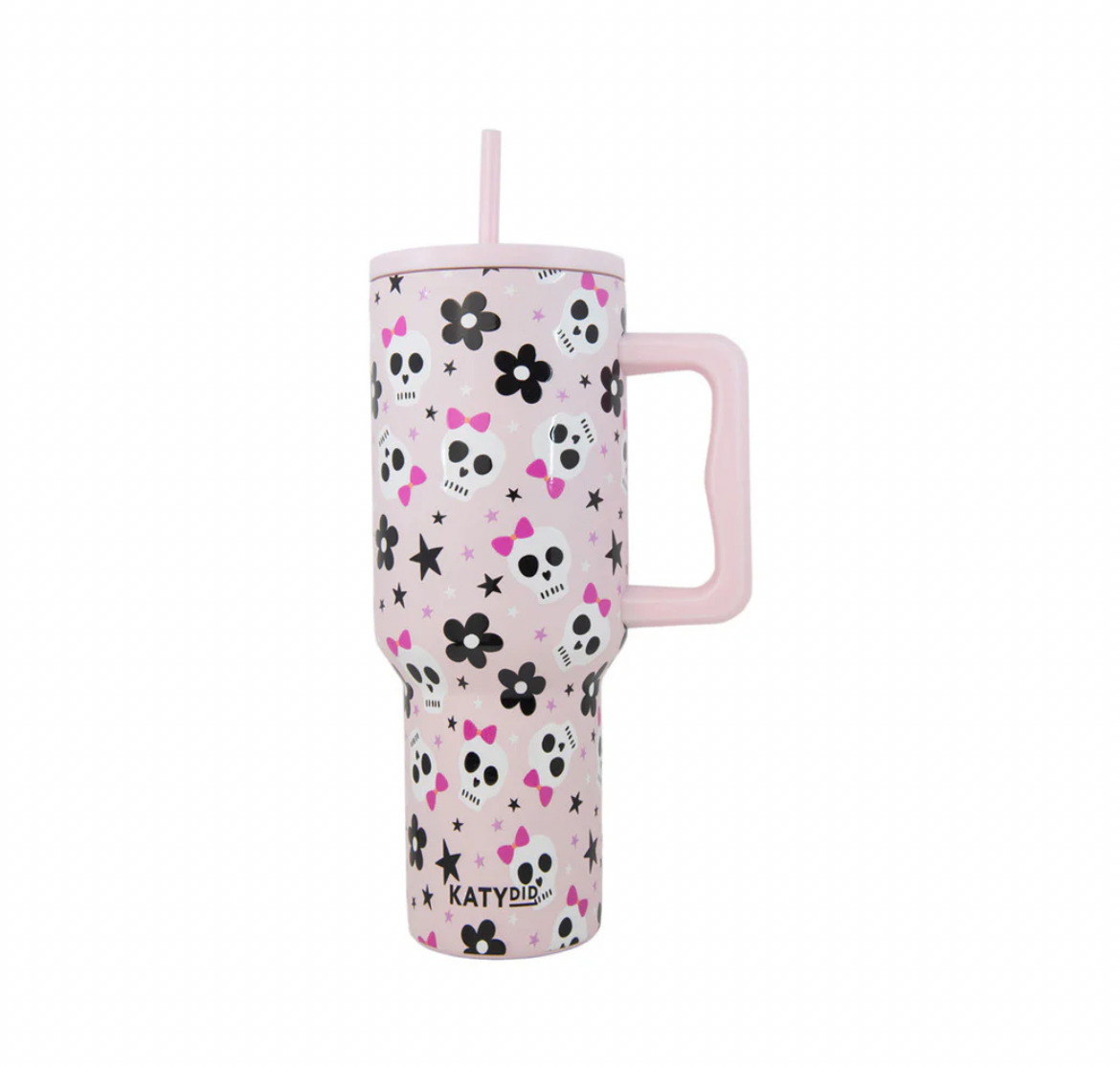 Skull Flower Bow 38oz Tumbler