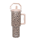 Brown Leopard 38oz Tumbler