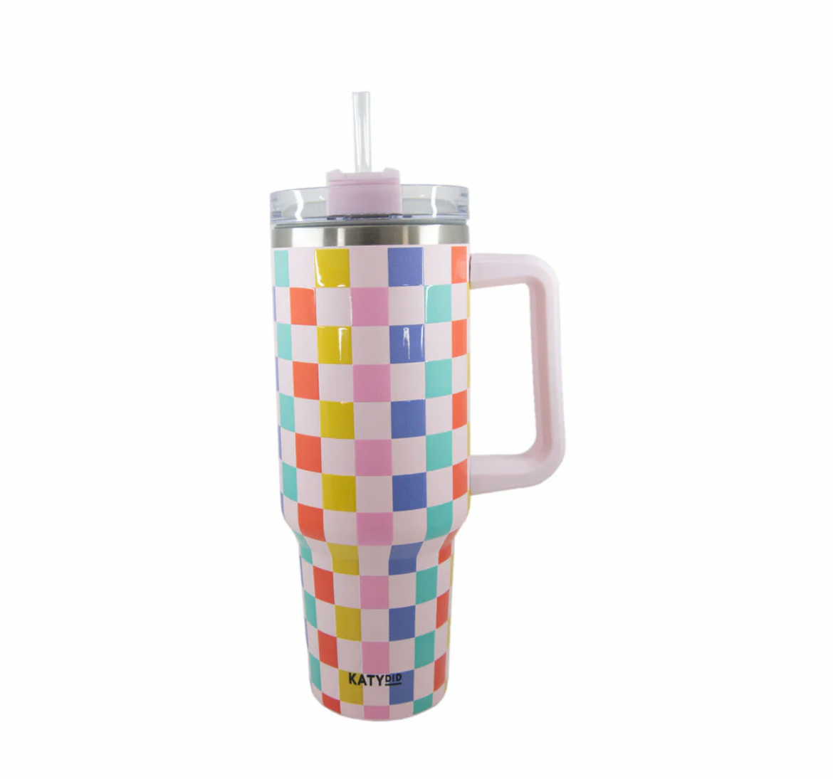 Multicolor Checkered 38oz Tumbler