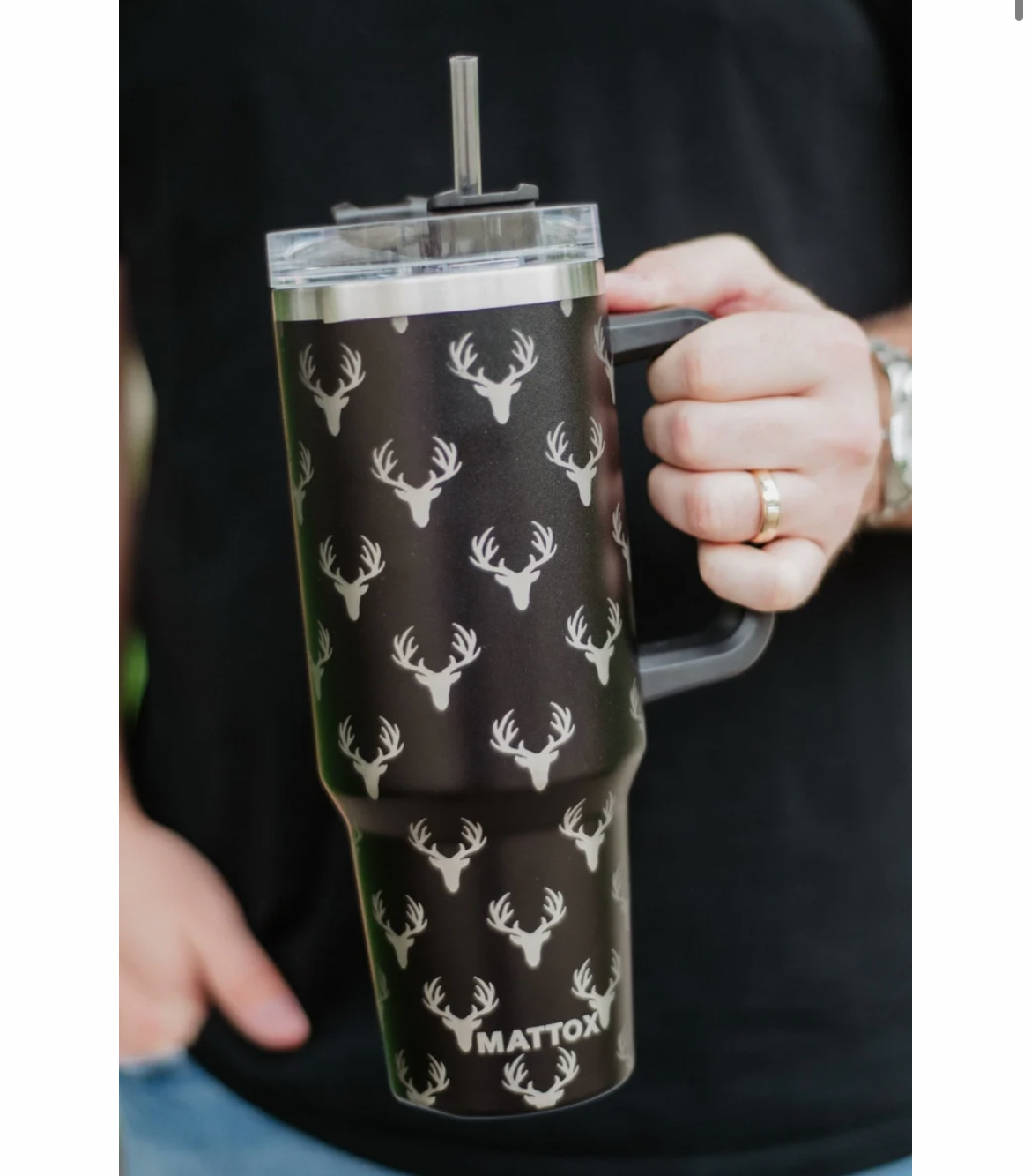 Deer Print 40oz Tumbler