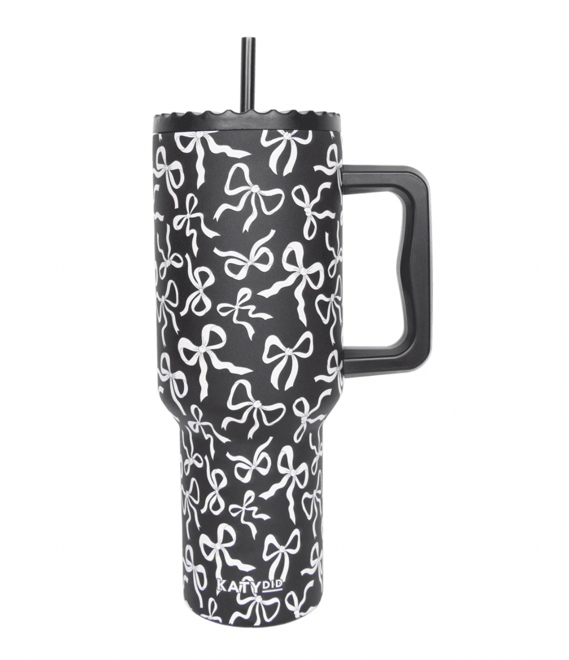 Black & White Bows 38oz Tumbler