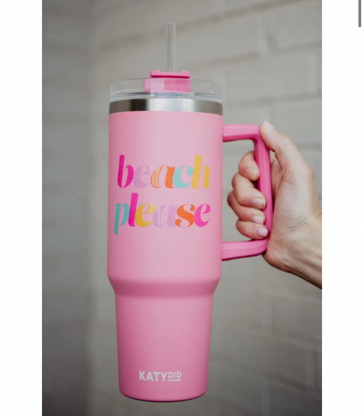 Beach Please 38oz Tumbler