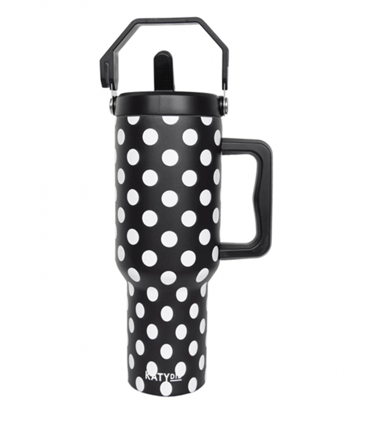 Black & White Polka Dots 38oz Tumbler