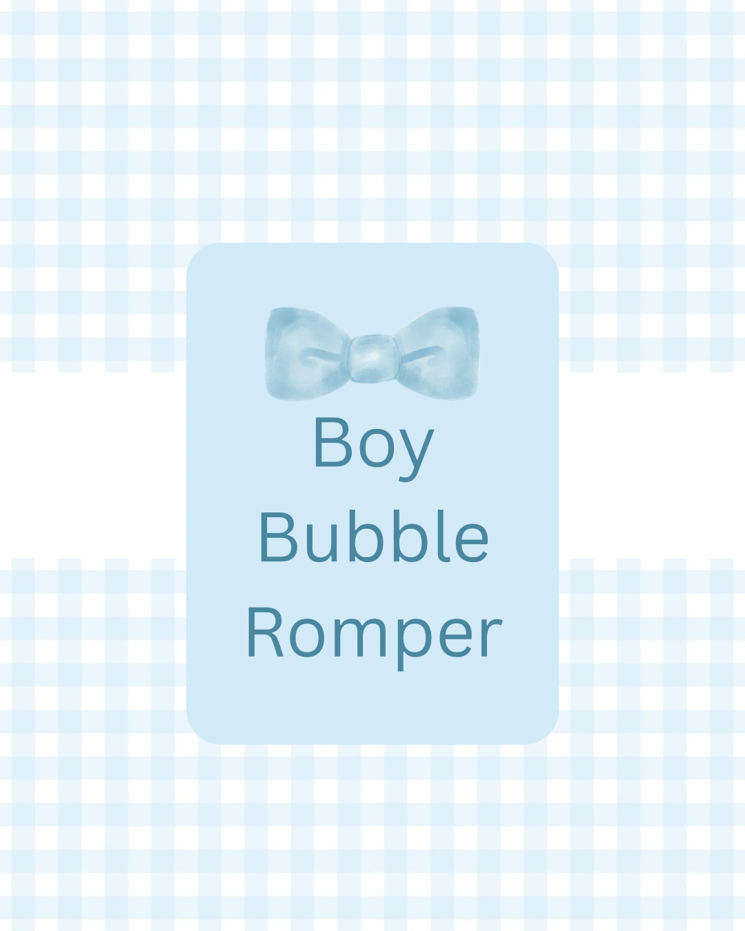 Boys Bubble Romper